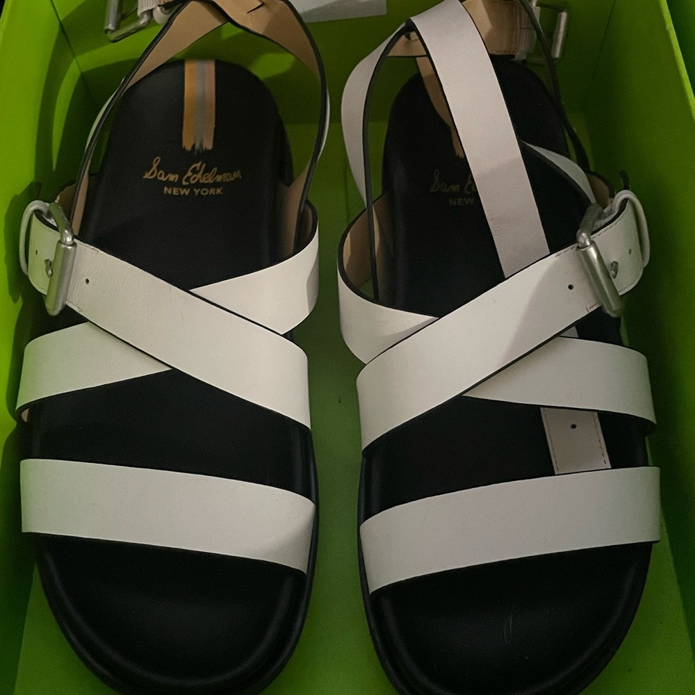 Sam Edelman size 8 womens gladiator sandals white